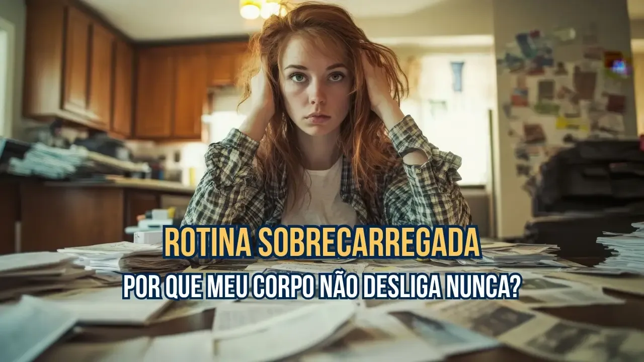 Pessoa exausta em frente ao computador — quando o corpo não desliga